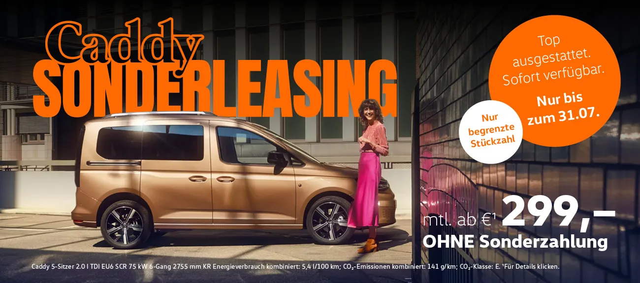 VW Caddy Sonderleasing