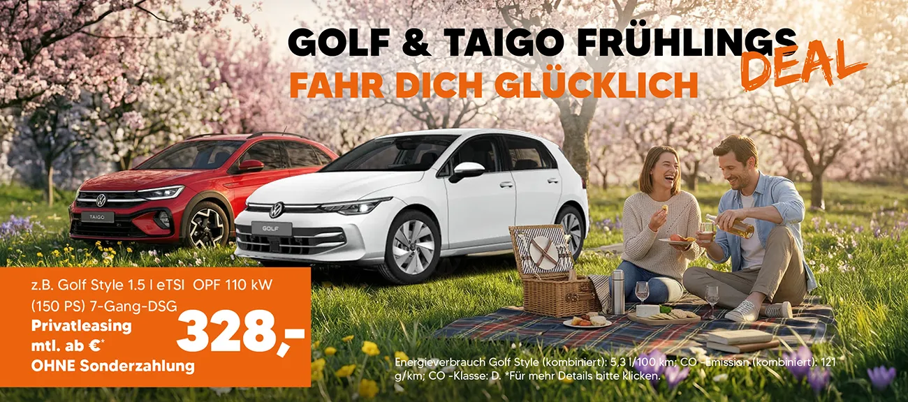 Golf und Taigo Frühling