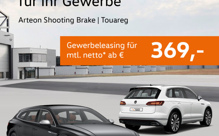  VW Sonderleasing für Ihr Gewerbe