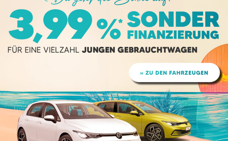  VW 3,99% Sonderfinanzierung Gebrauchtwagen