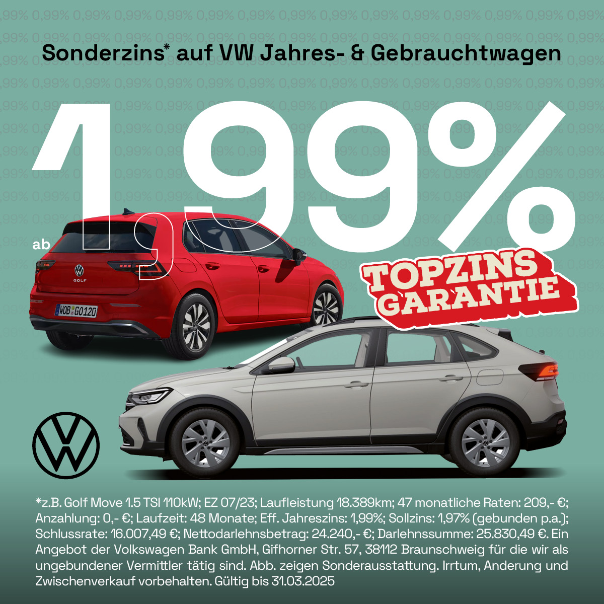 VW Sonderzins Aktion