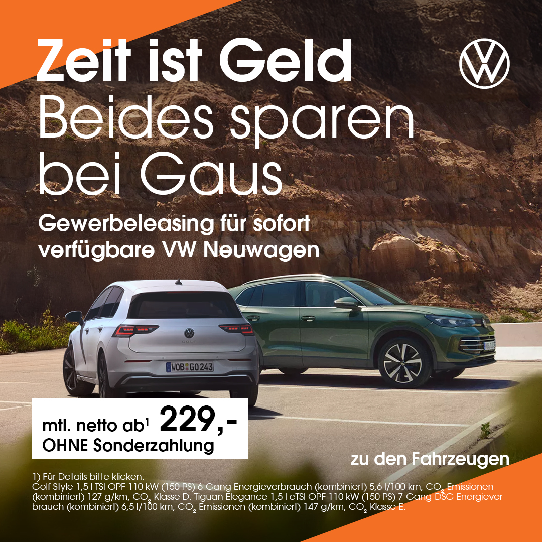 BEITRAG VW Gewerbeleasing sofort verfügbar 10 25