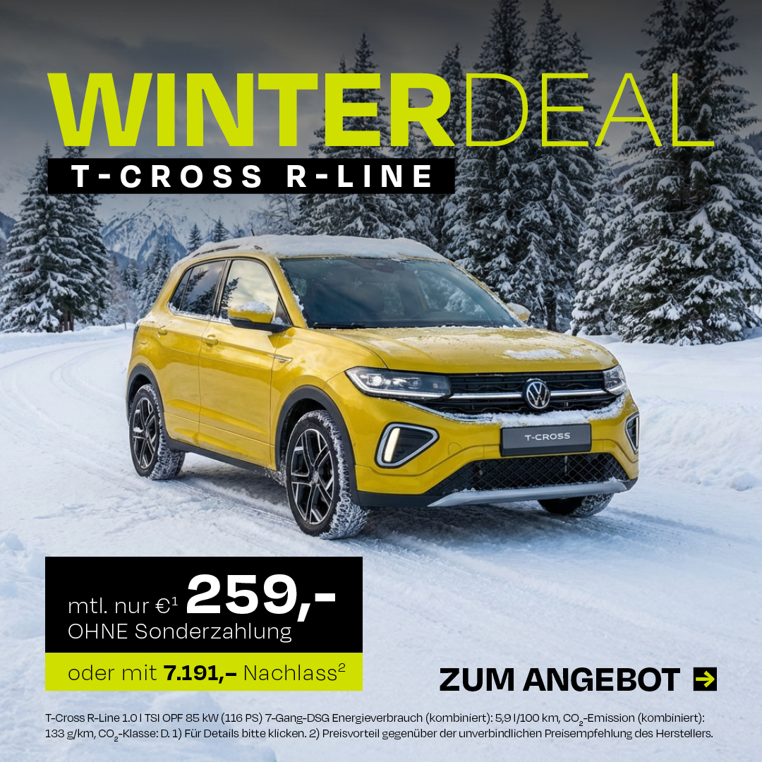 BEITRAG VW T-Cross vorbestellt Bar + Leasing