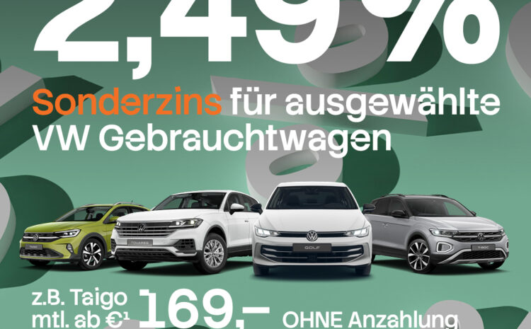  VW Gebrauchtwagen Sonderzins