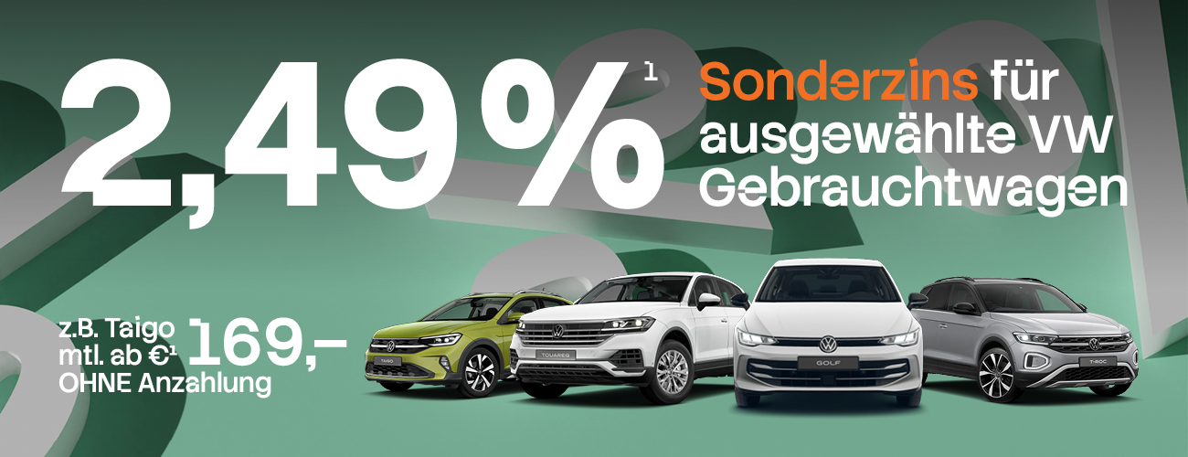 HEADER DESKTOP VW Gebraucht 2,49 % Q1 26
