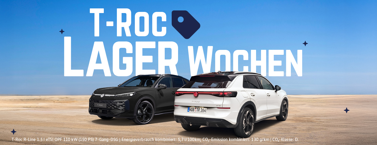 HEADER DESKTOP VW T-Roc Lager Wochen