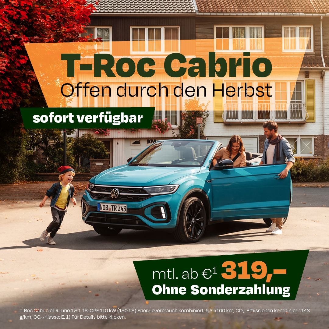 BEITRAG VW T-Roc Cabriolet Herbstaktion
