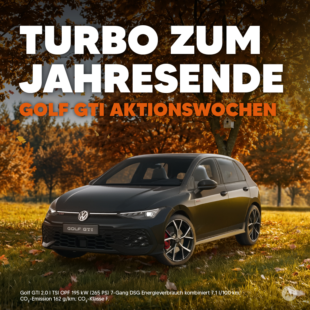 HEADER MOBILE VW Golf Turbo zum Jahresende